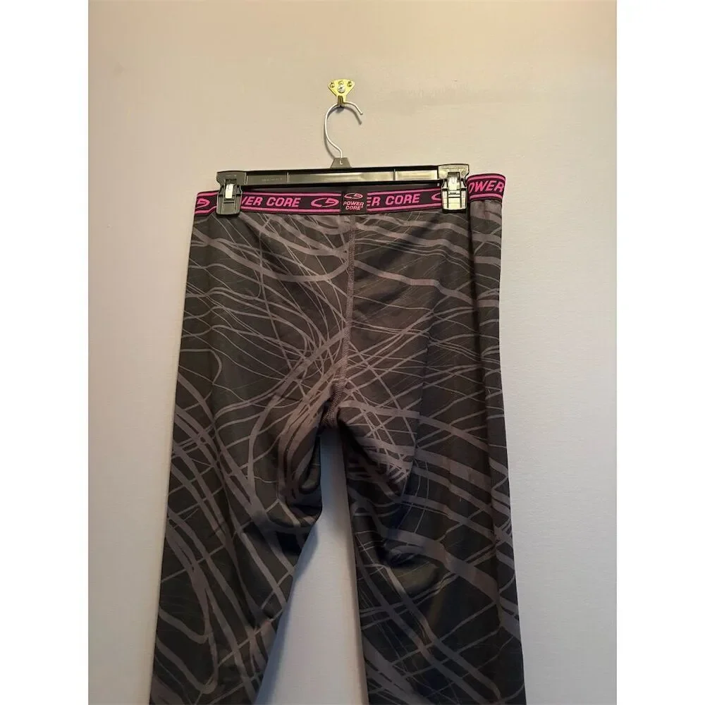*3/$15 Champion Women's Power Core Leggings L Multicolor Swirl Design - Picture 5 of 10